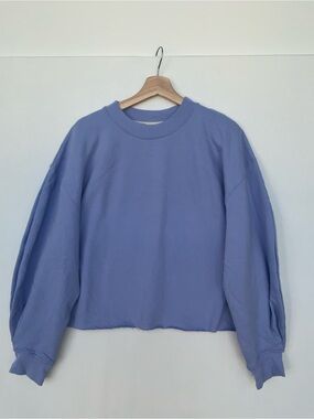 Left On Friday Periwinkle Relaxed Crewneck Sweatshirt